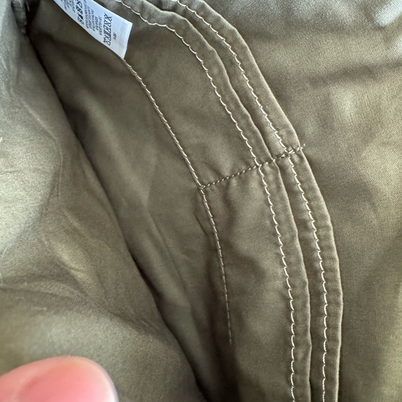 NWOT Land's End Quilted Pocket Wristlet Snap Front Pocket Zipper Close / Olive - Picture 6 of 10